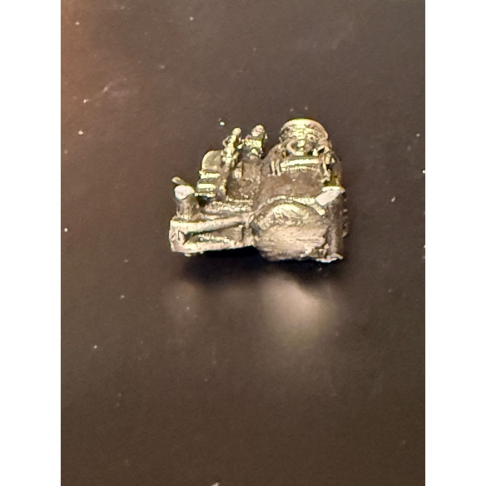 Vintage Miniature Pewter Steam Engine Boiler Industrial Figurine Collectible